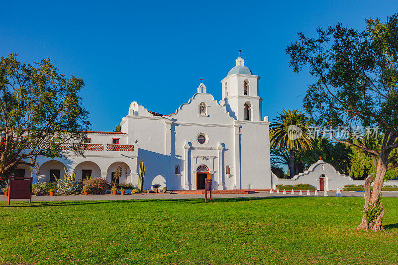 Mission San Luis Rey Oceanside加州。